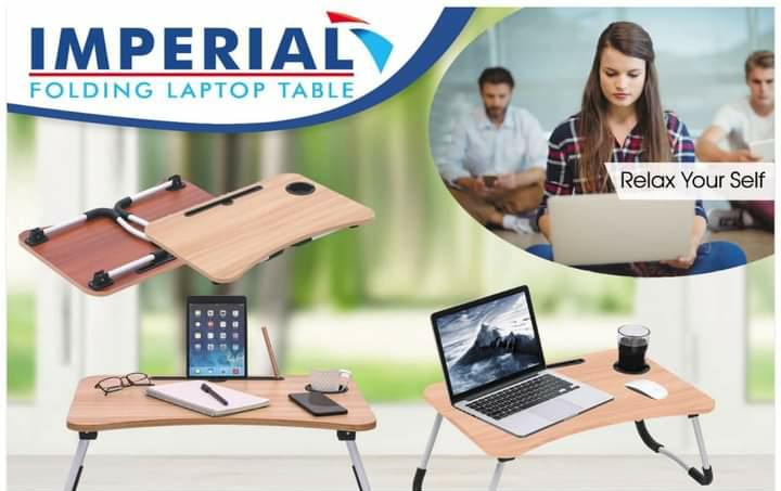 Laptop Table Multi functional laptop table Portable laptop table - Study table - Mini Table - Mini wood table - Wood laptop table