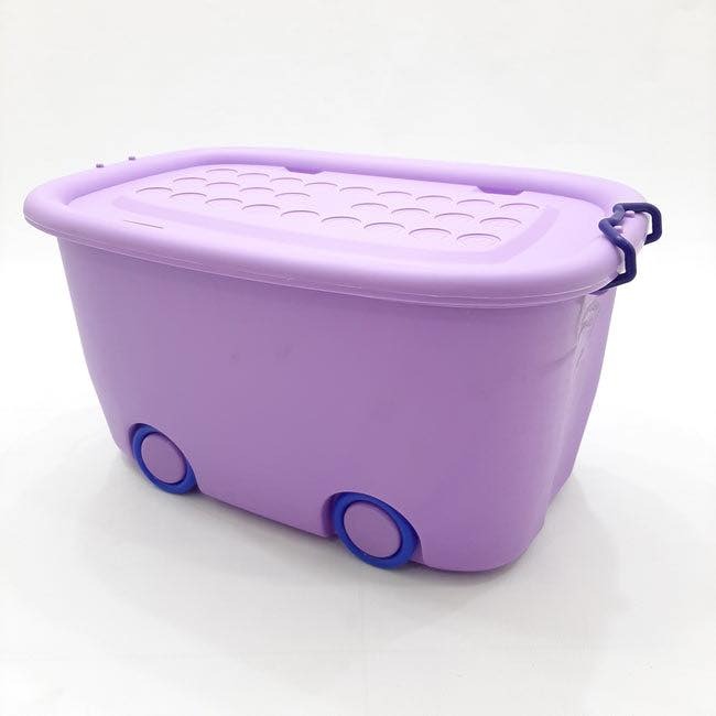 Children kids toy storage box wheeled plastic storage organizer