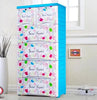 Kids Wardrobe - Almirah Decorative Design Plastic - Storage Drawers Cupboard Cabinet - Portable Almirah - Makeup Jewelery Wardrobe Multipurpose - Storage Drawer - Toy Drawer