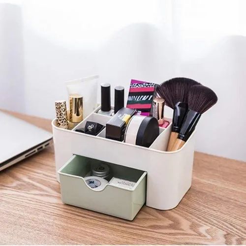 Cosmetic Storage Box - Multi Functional Desktop Storage Boxes - Drawer Makeup Organizers - Multipurpose Office Stationery Organizer - Cabinet Portable Drawer - Table Boxes Drawer Decorative Design
