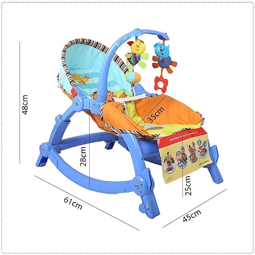 Baby Rocker and Bouncer is one of the best play items for babies. Starting from a new born infant to a growing toddler Kids 3 in 1 Baby Bouncer