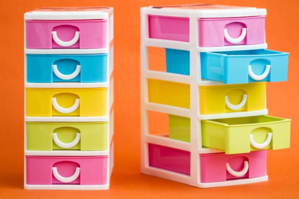 Small, Cute and Colorful Plastic Drawers Mini Desktop Table Drawer Mul –