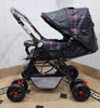 Kids Baby Pram Stroller Adjustable Handle Adjustable Seat 8 Wheel With Lock Smart Stroller with Basket