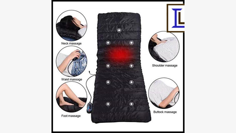 Full Body Massager - Heat Massage Bed Mattress Sofa Mat Cushion - 9 Motor massage High Quality