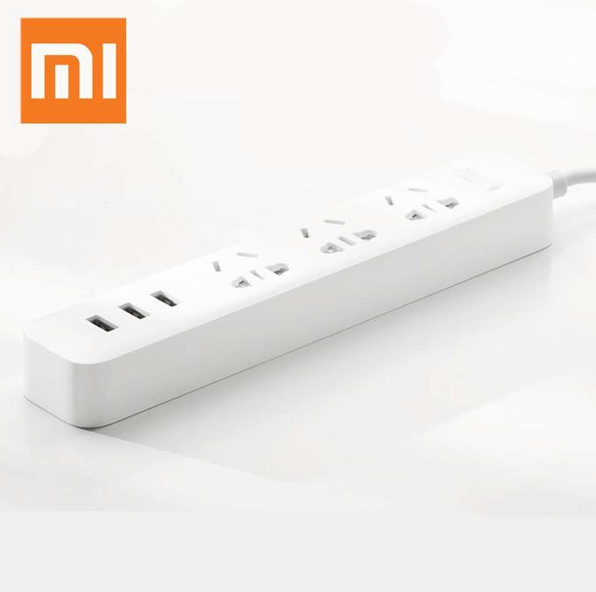 Mi Power Strip Electrical Socket Plug with 3 USB Ports Power Extender Fast Charge