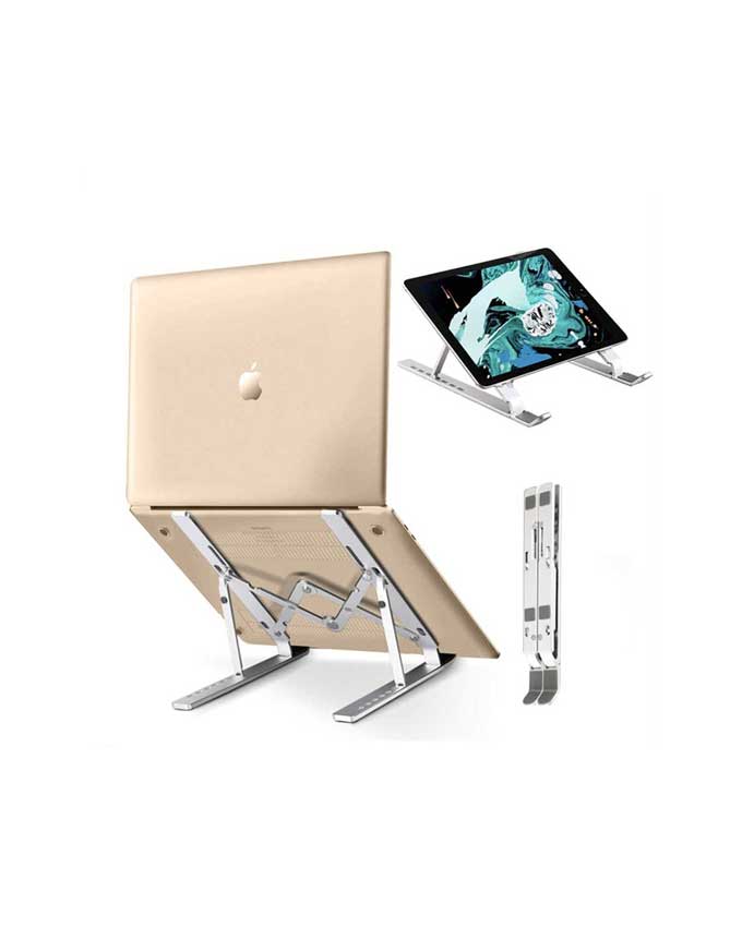Aluminum Laptop Stand, Tablet Stand, Adjustable Laptop Stands, Ergonomic Foldable Portable Desktop Holder