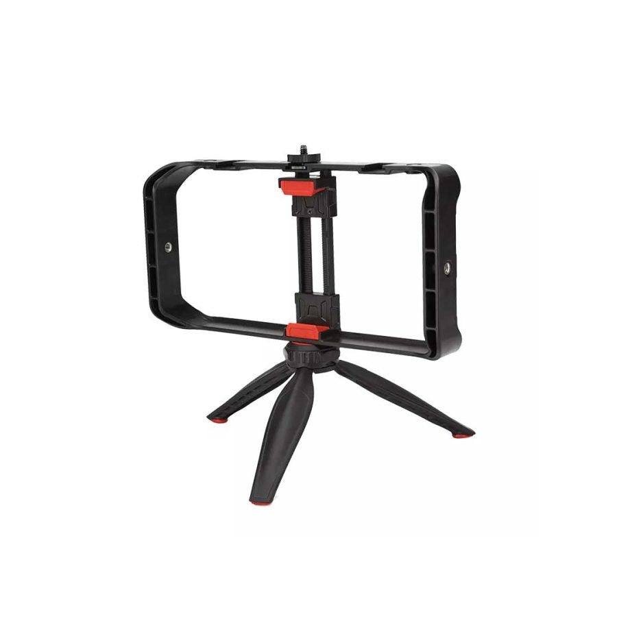 Jmary MT33 Video Cage Rig Kit Mobile Vlogging Cage Stabilizer Grip Tripod Mount Mobile Phone Holder