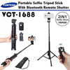 Yunteng YT-1688 3in1 Tripod Selfie Stick And Self-Portrait Monopod - Black