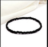 1 Pc Full Black Anklets Handmade Elasticity Foot Jewelry For Women