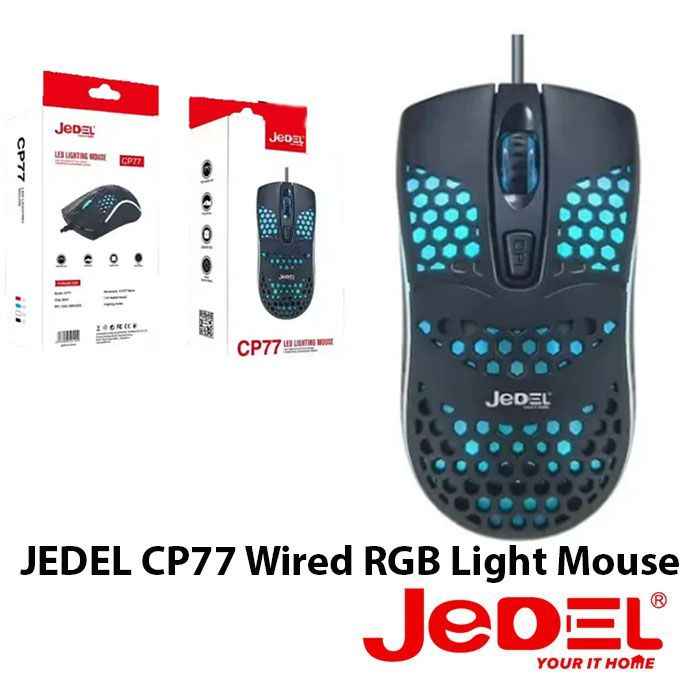 JEDEL CP77 Wired RGB Light Mouse