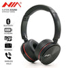 NIA Q6 Bluetooth Wireless Headphones Over The Ear Headphones Quality Sound Extra Comfortable With Mic FM Radio SD Card Slot