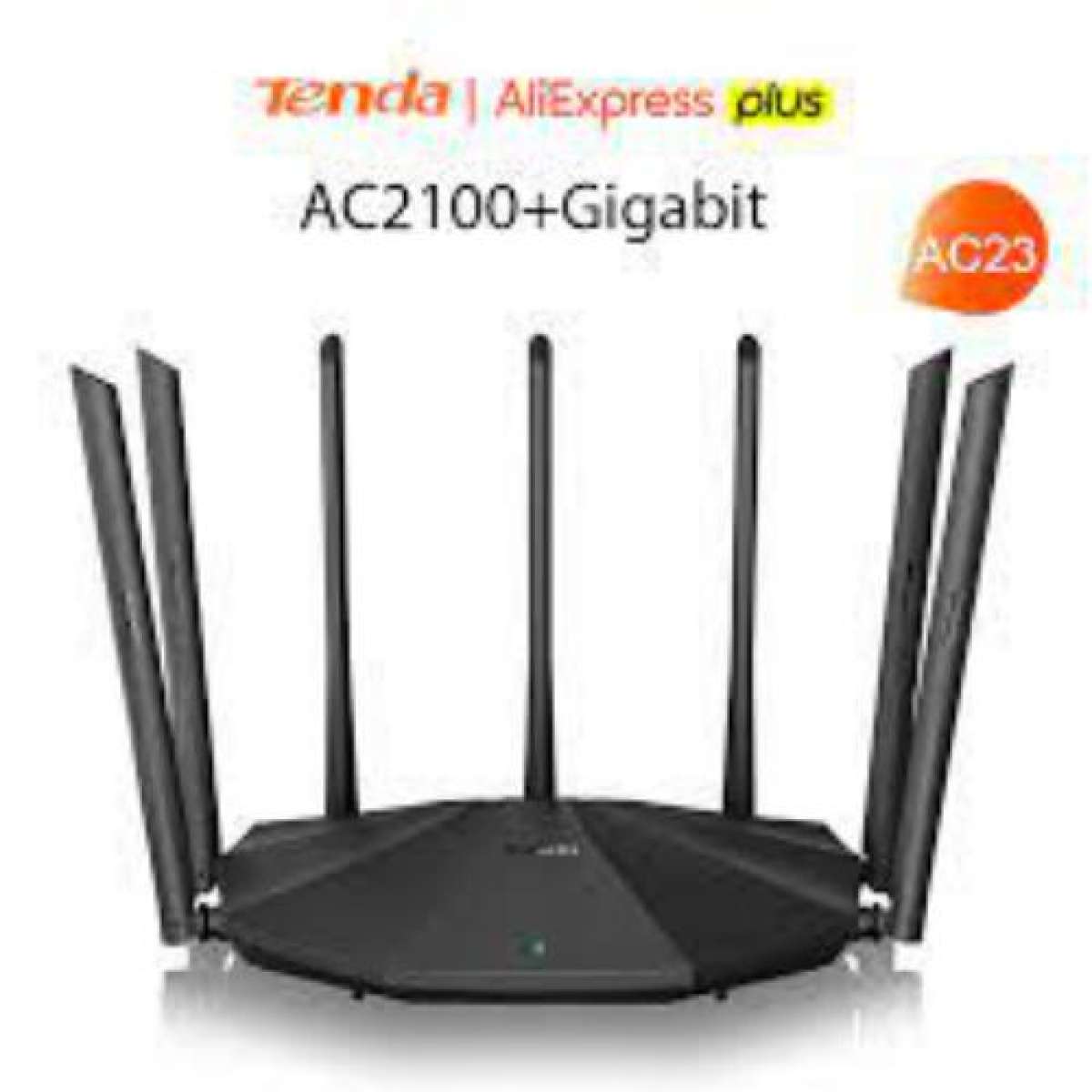 Tenda AC23 - AC2100 for Advanced WiFi Speed WiFi Dual Band 210Mbps Speed Data Support High Range 4 in 1 Router Range Extender Router Wisp Access Point Whole Home Coverage Next Generation Gaming Router Tenda AC2100 WiFi Router 2.4Ghz, 5Ghz Dual Band