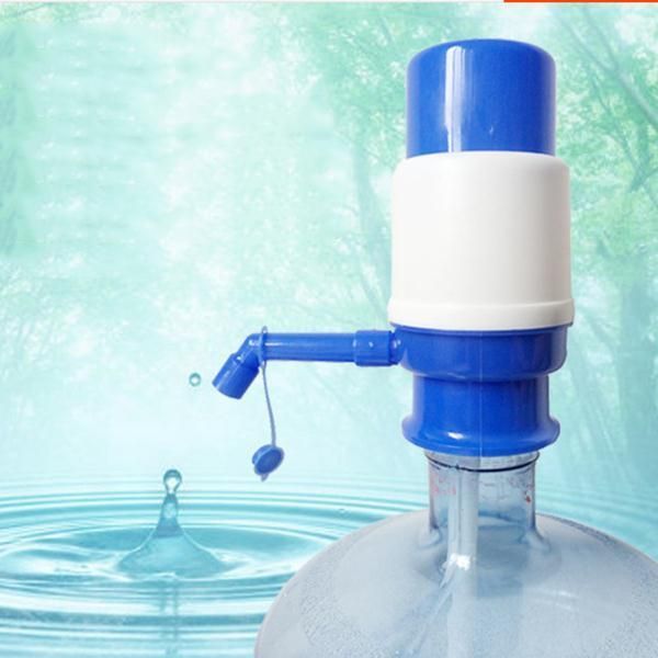 Manual Water Pump For 19 Liter Cans Large - Bottle Water Pump Dispenser - Manual Water Pump Dispenser for 19 liter Water Cans Large - Blue & White