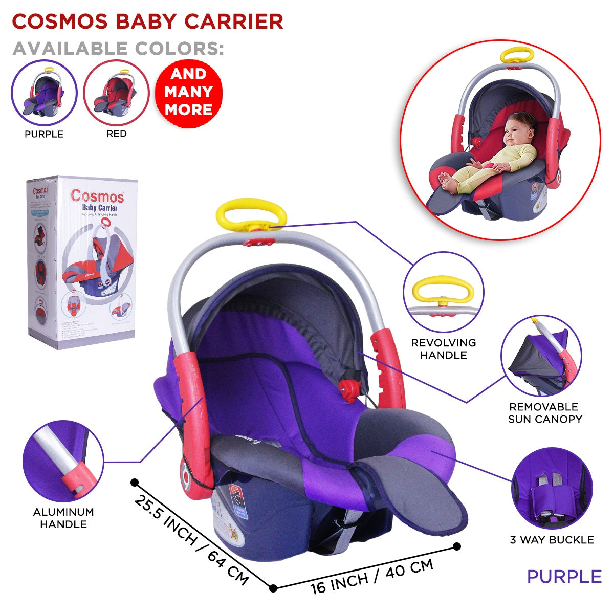 Baby carrier with store handle