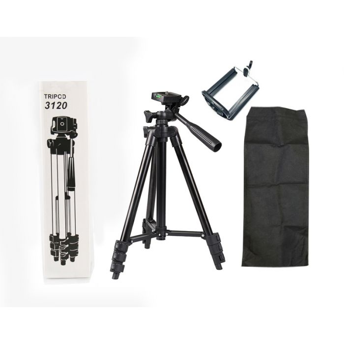 Aluminum Tripod 3120 for Mobile and Camera Universal with Bag & Mobile holder
