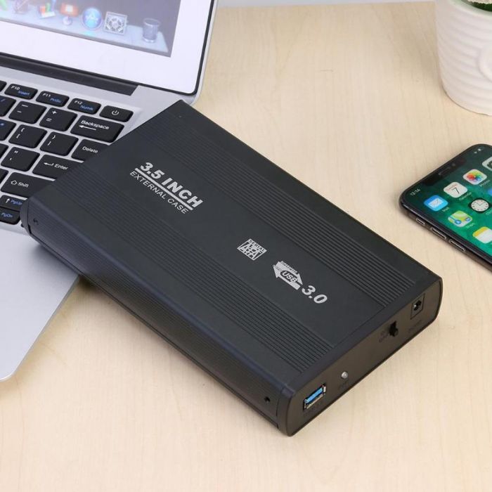 3.5inch SATA USB3.0 HDD Box - 3.5 Inch Sata Hard Disk Case HDD Hard Case Fast Data Transfer