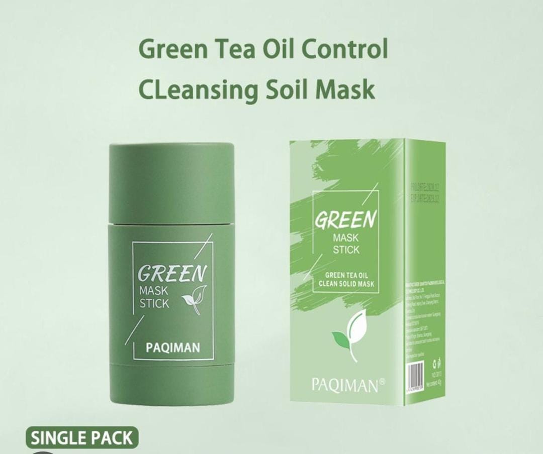 Green Mask Stick Black Head Stick Mask Remover Moisturizes Oil Control 100% Original