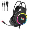 MONSTER RGB GAMING HEADPHONE 2 PIN AND USB FOR LIGHT - Headphone - Wired Headphone - Gaming Headphone - Wired Gaming Headphone