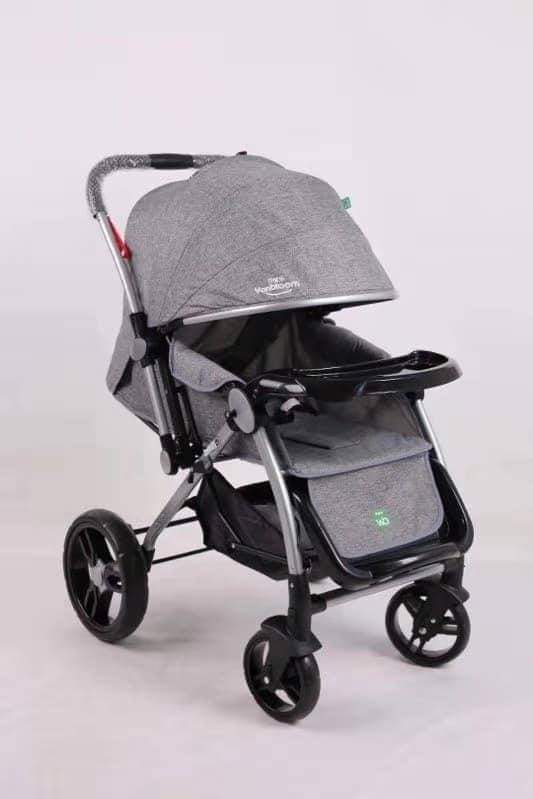 Foldable Baby Stroller Pram For Newborn Rubber Tyres Baby Prime Salein.pk