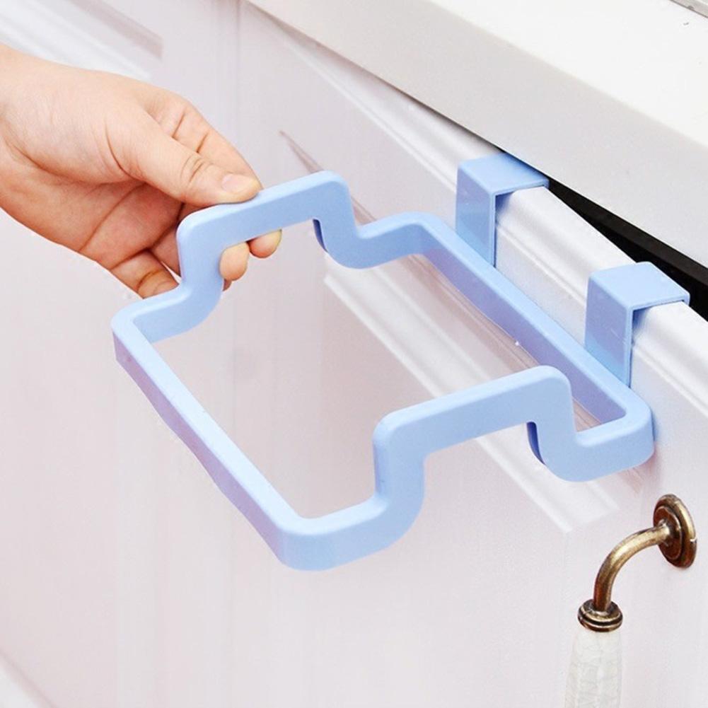 Hanging Trash Garbage Rubbish Kitchen Carrier Bag Bin Holder Plastic Hanger  - Hanger - Garbage bag holder