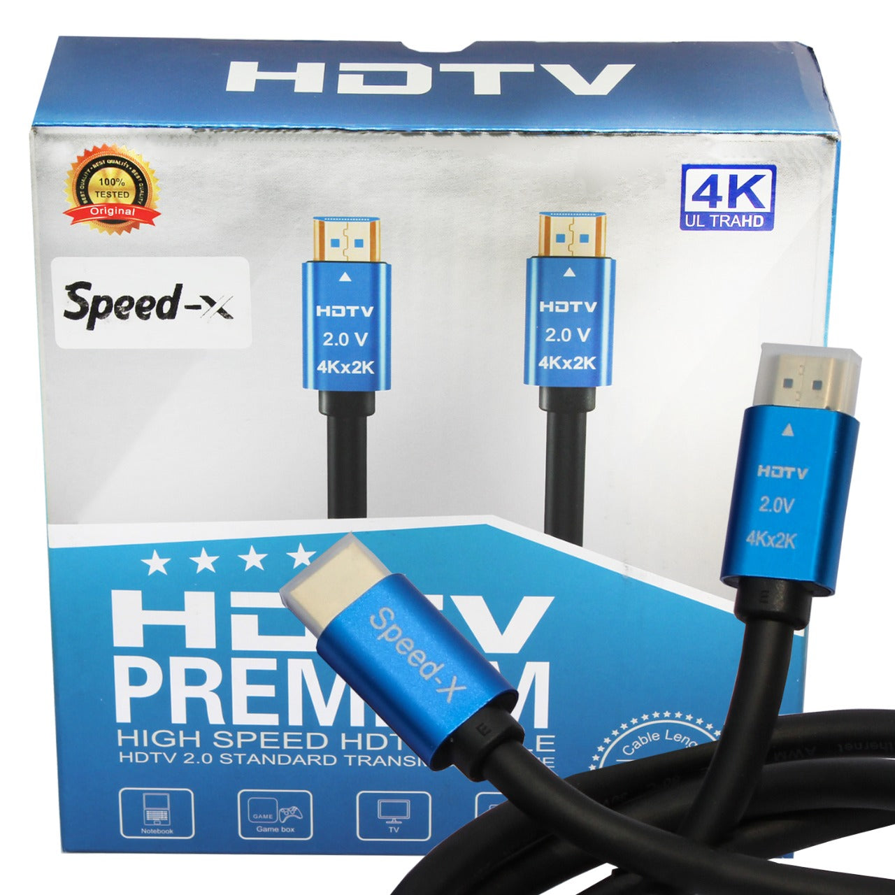 CABLE HDMI 5M 4K PREMIUM 2.0V - HDR & HIGH SPEED